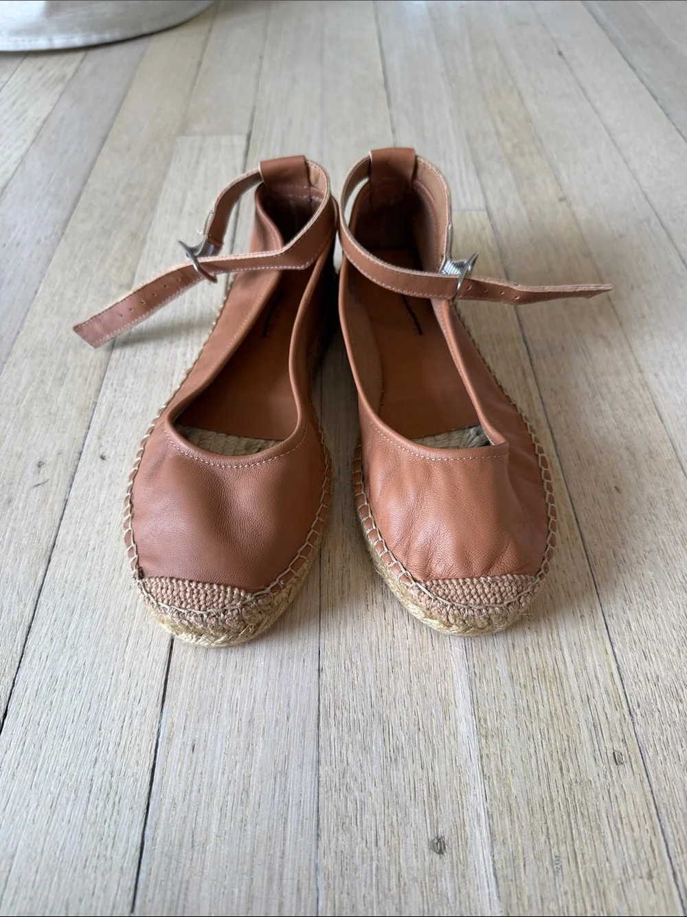 Free People Mason Espadrille Flats in Tan Brown NWOT